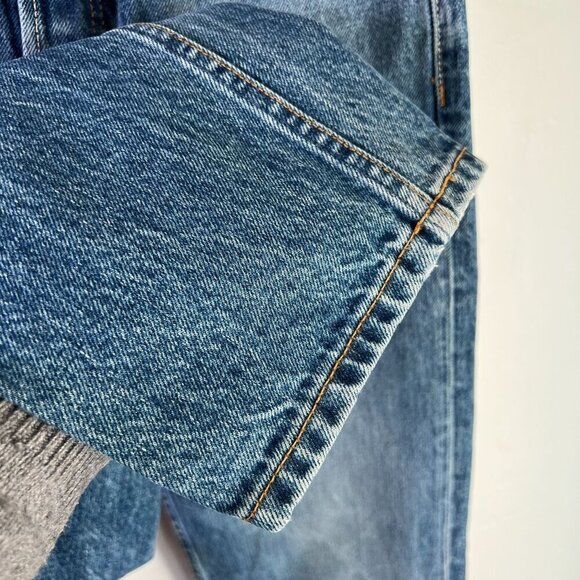 Boyish Tommy Jeans Cropped Rigid High Rise Straight Leg Sz 26 in GREED - Picture 6 of 13